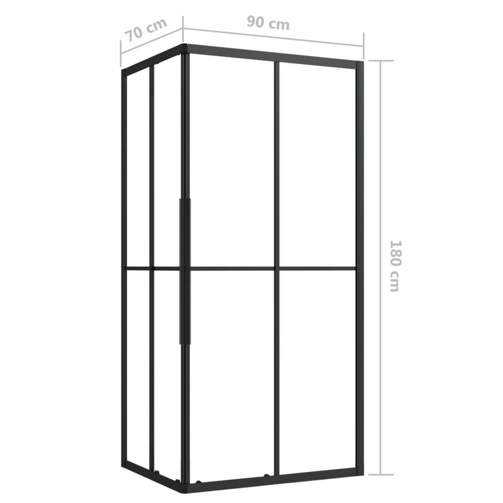 Shower cubicle ESG 90x70x180 cm