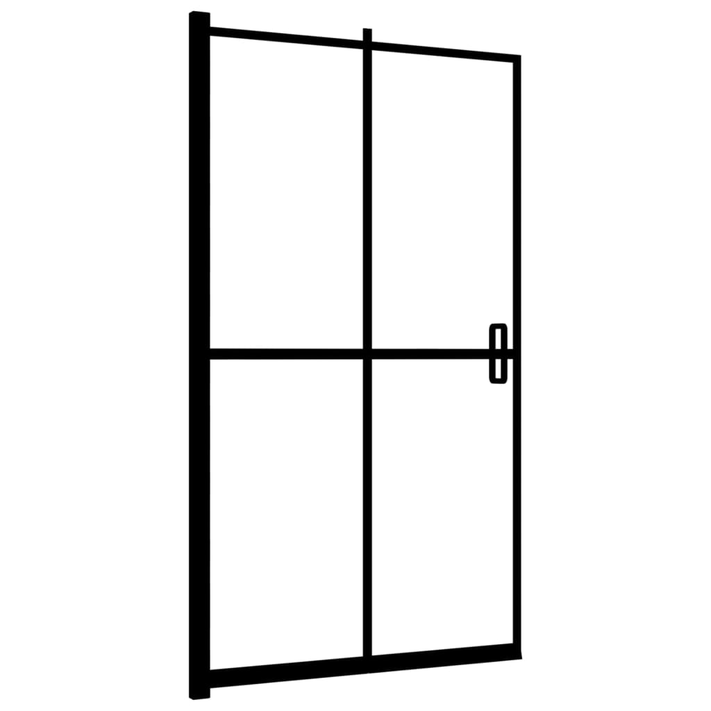 Foldable shower cubicle ESG Black 80x140 cm