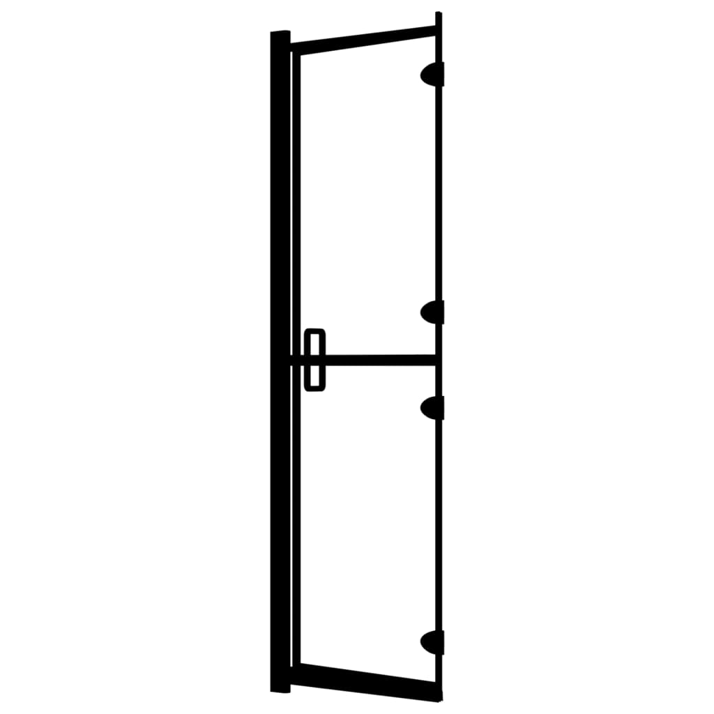Foldable shower cubicle ESG Black 80x140 cm