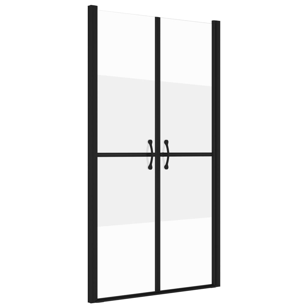 Shower door half matt ESG (93-96)x190 cm