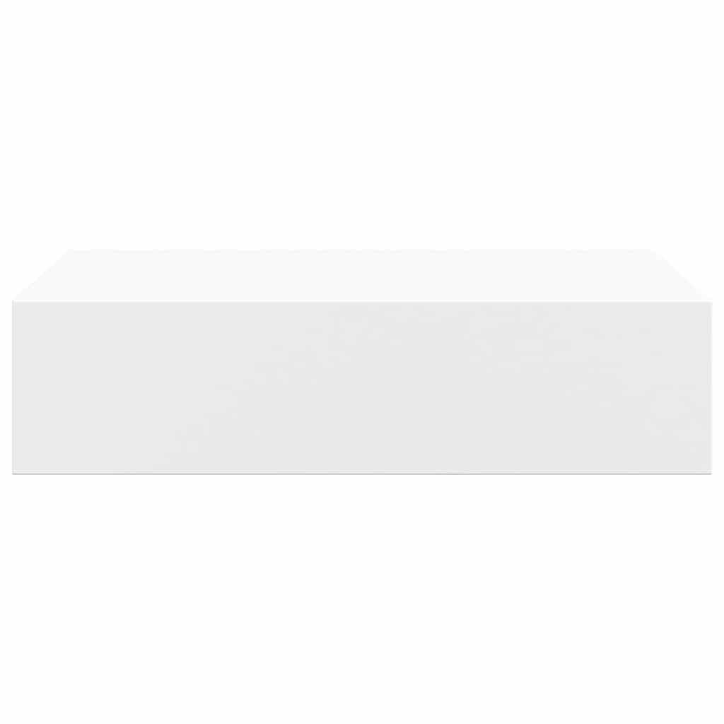 Wandregale mit Schubladen 2 Stk. Weiß 40x23,5x10 cm MDF