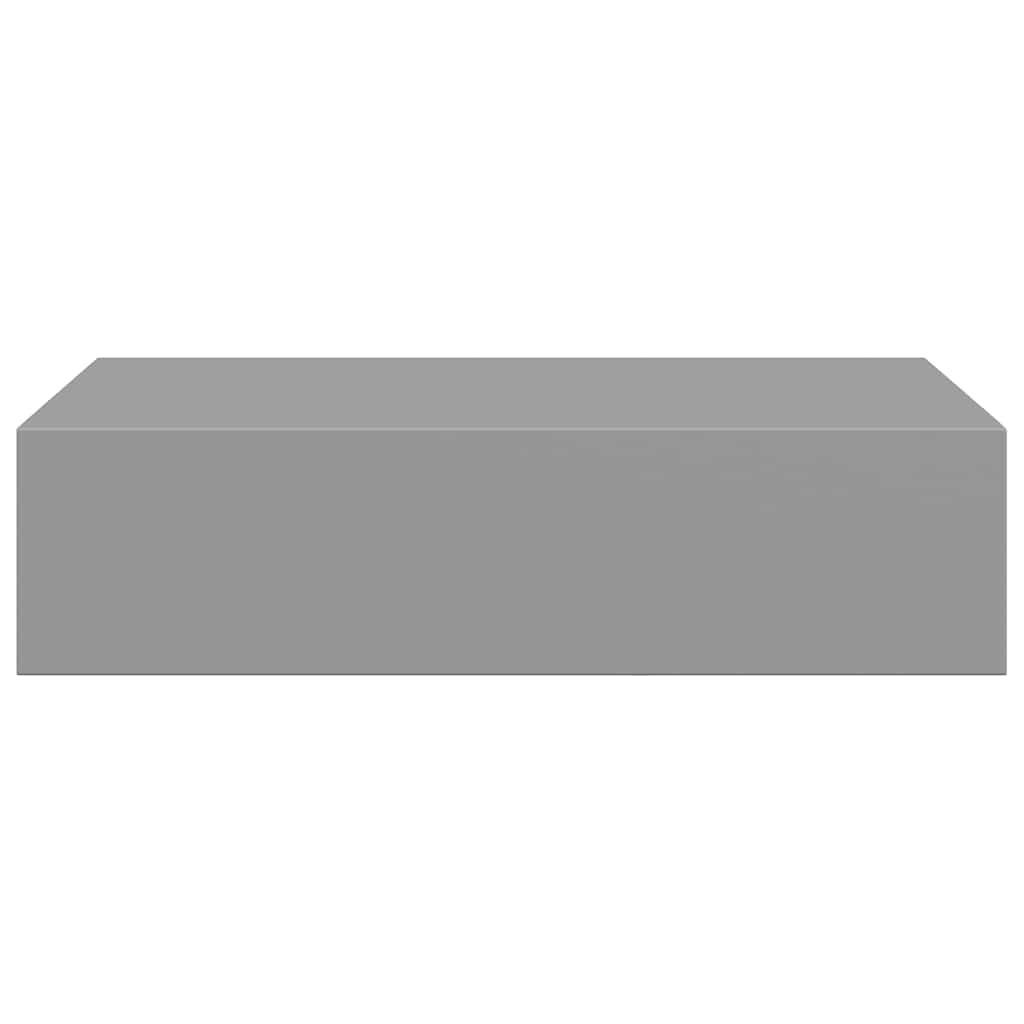 Wandregale mit Schubladen 2 Stk. Grau 40x23,5x10 cm MDF