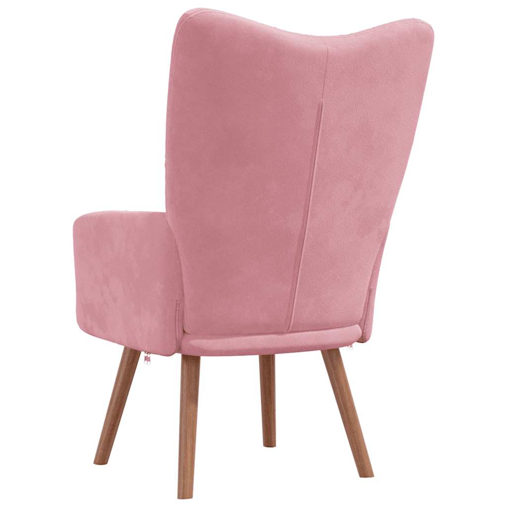 Relaxsessel Rosa Samt