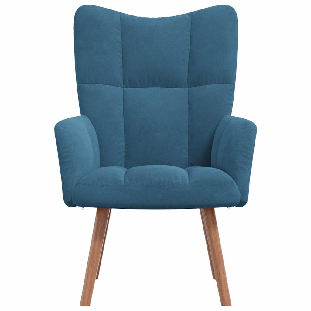 Relaxsessel Blau Samt