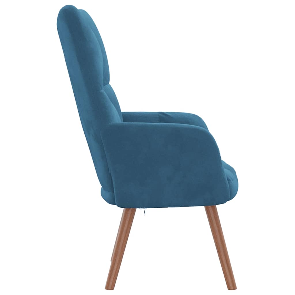 Relaxsessel Blau Samt