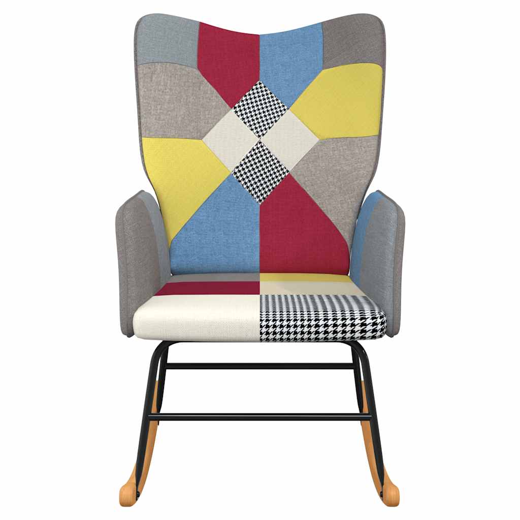 Rocking chair patchwork fabric
