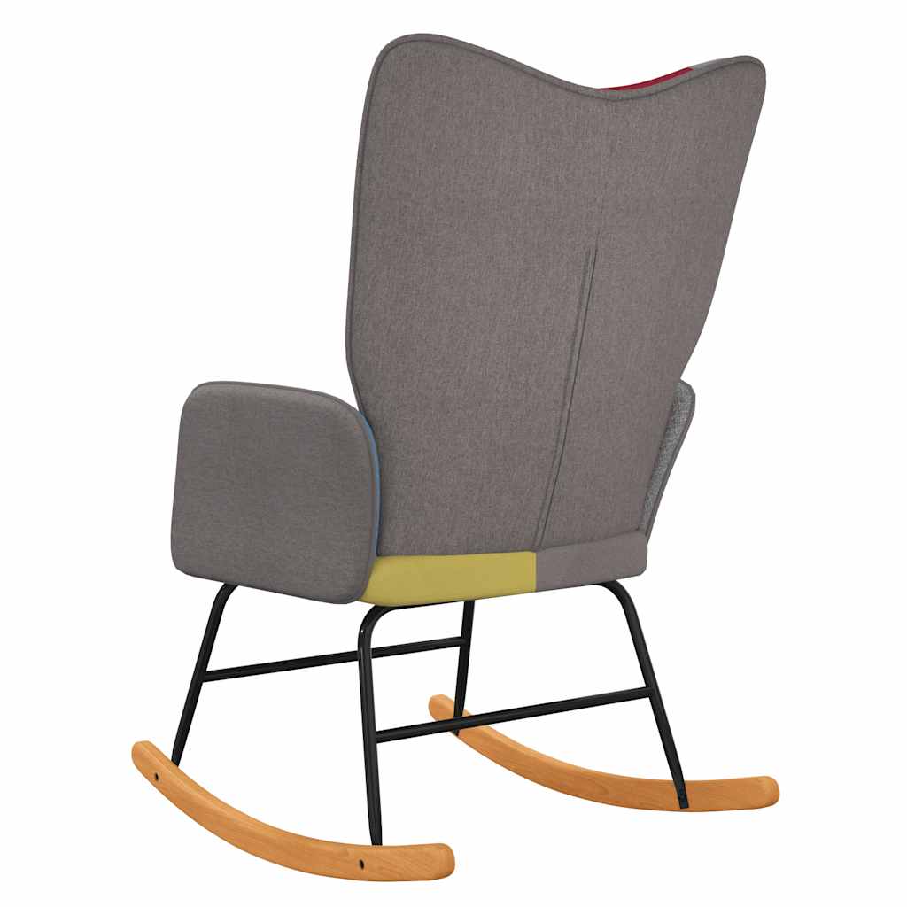 Rocking chair patchwork fabric
