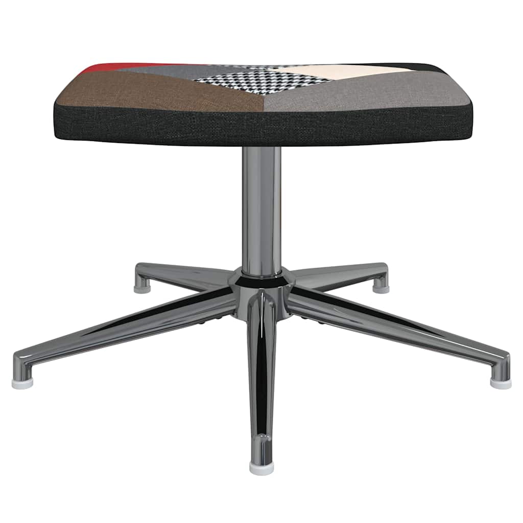 Relaxsessel mit Hocker Patchwork Stoff