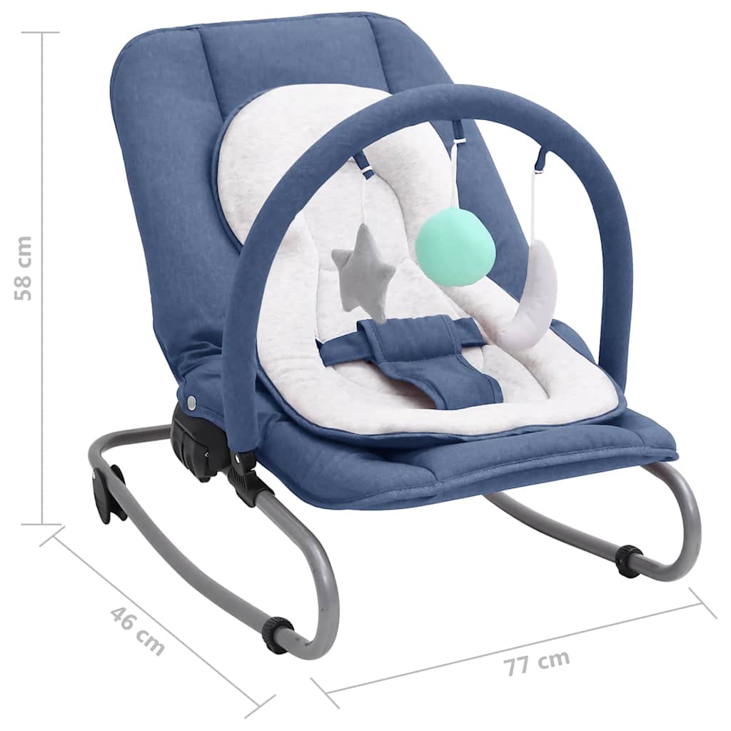 Baby bouncer navy blue steel