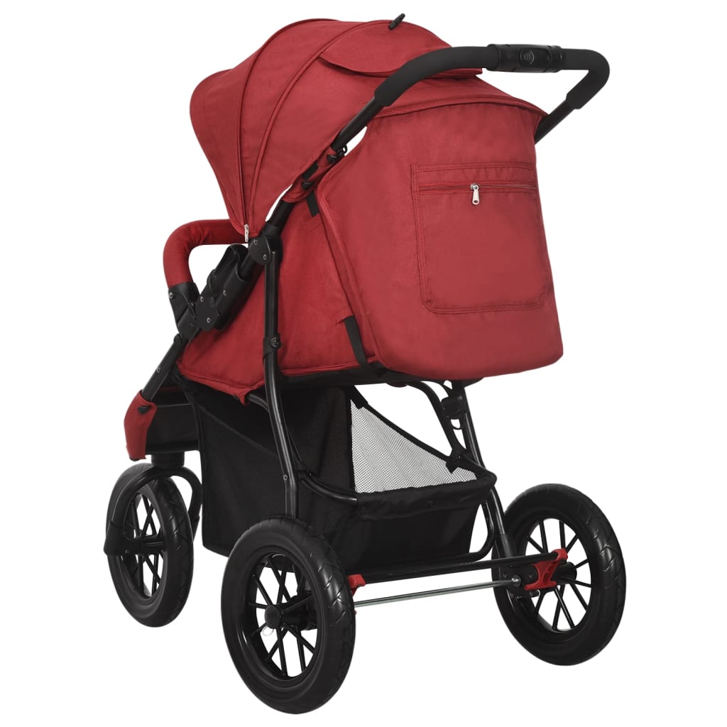 Stroller Red Steel