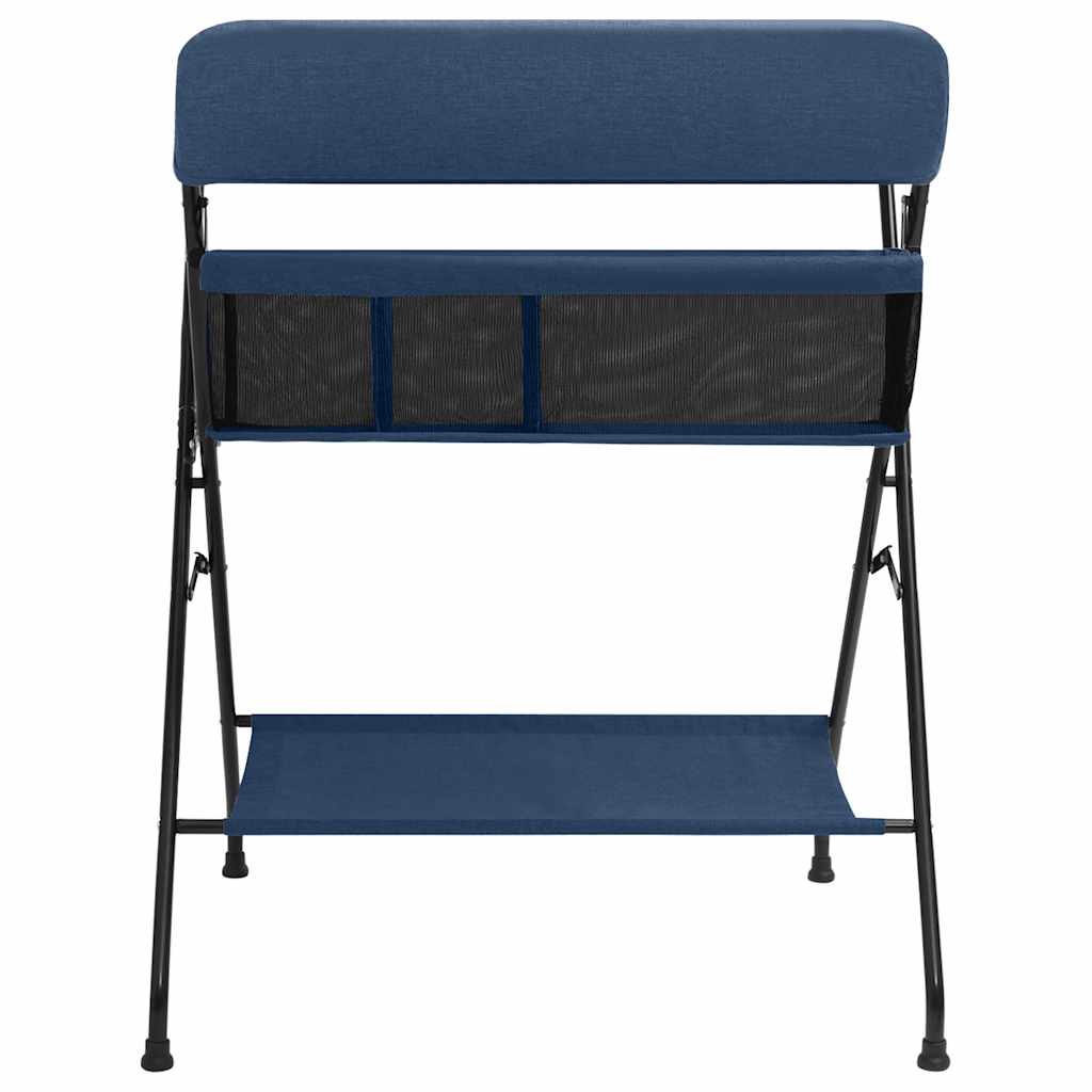 Changing table navy blue iron