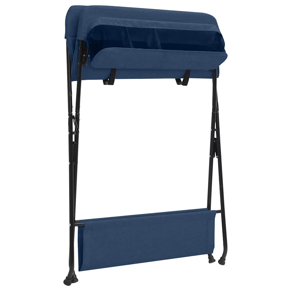 Changing table navy blue iron