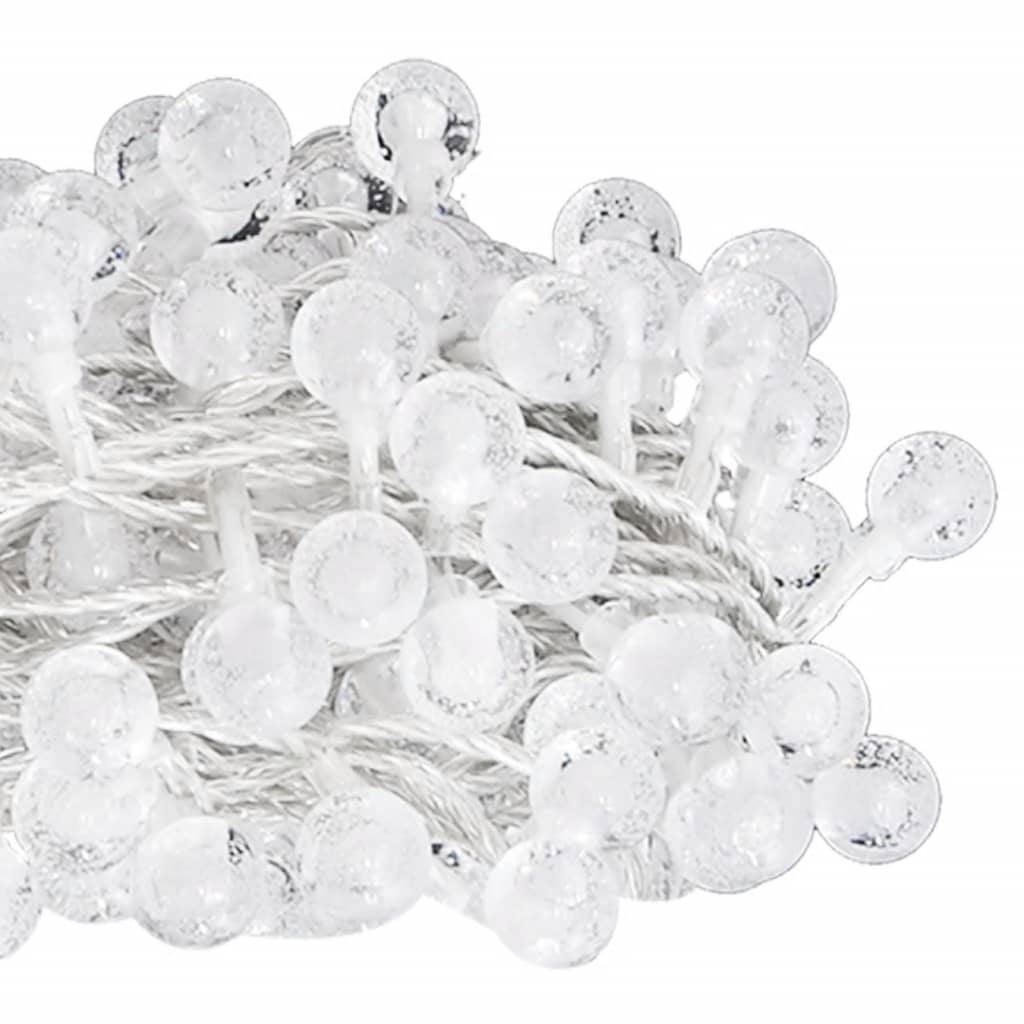 Lichterkette Kugeln 40 m 400 LED Kaltweiß 8 Funktionen