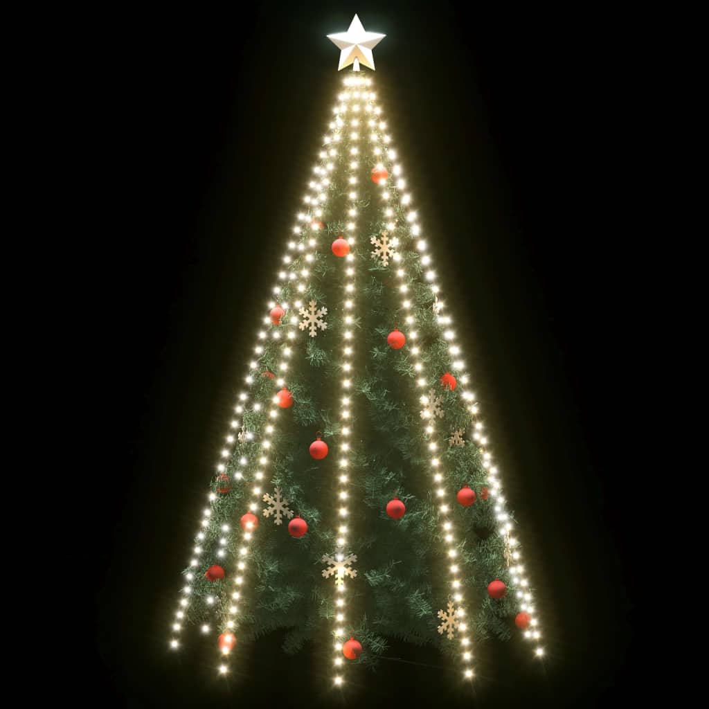 Christmas tree light net with 400 LEDs cold white 400 cm