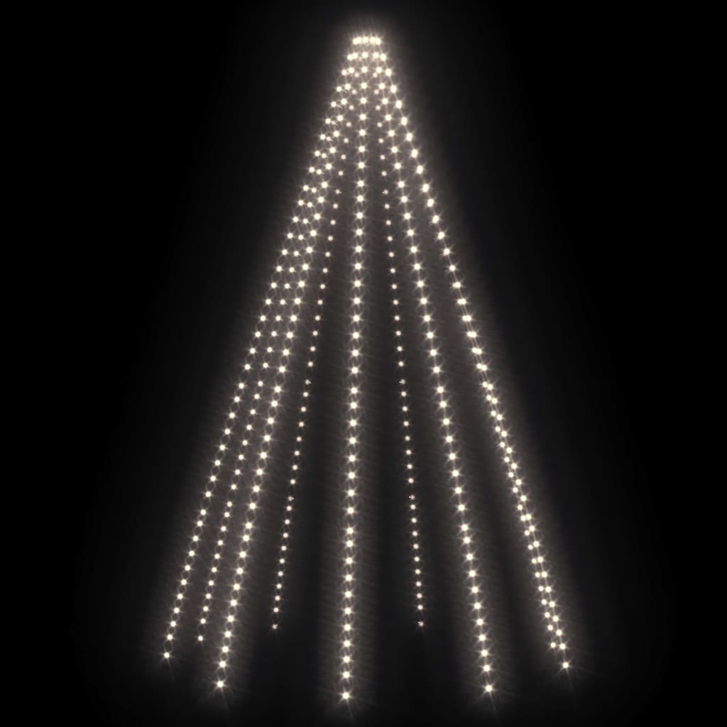 Christmas tree light net with 400 LEDs cold white 400 cm