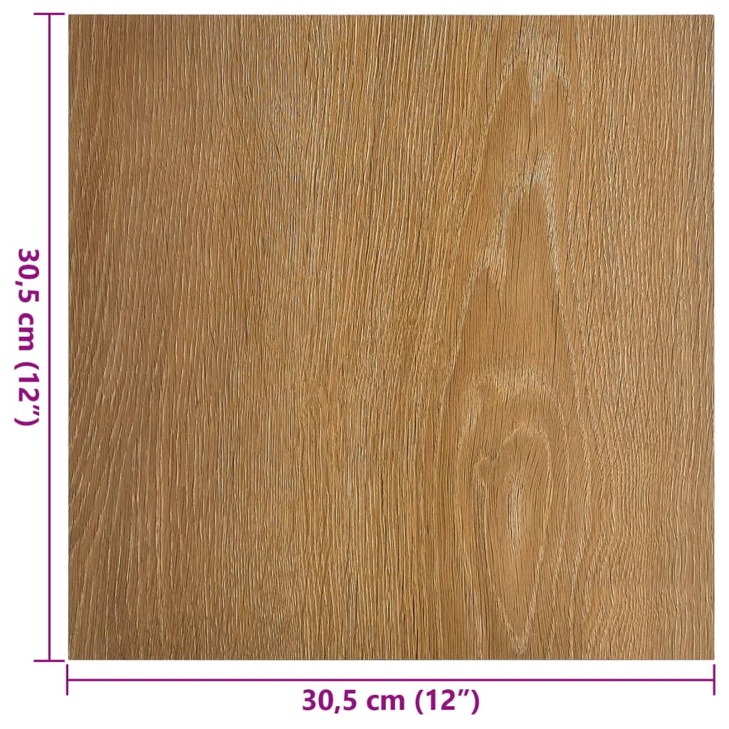 PVC-Fliesen Selbstklebend 20 Stk. 1,86 m² Braun