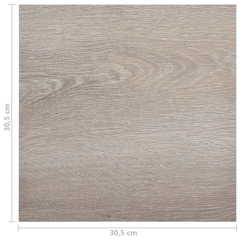 PVC-Fliesen Selbstklebend 20 Stk. 1,86 m² Taupe