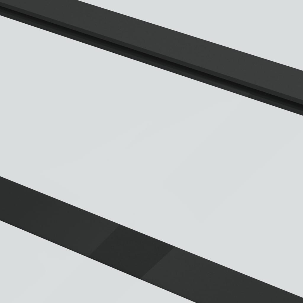 Sliding door ESG glass and aluminum 76x205 cm black