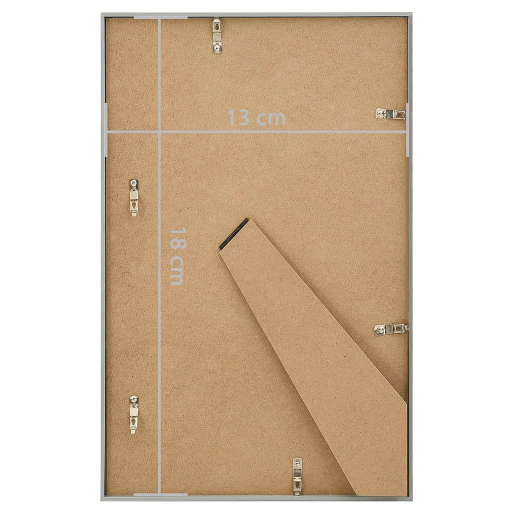 Bilderrahmen Collage 5 Stk. für Tisch Silbern 13x18 cm MDF