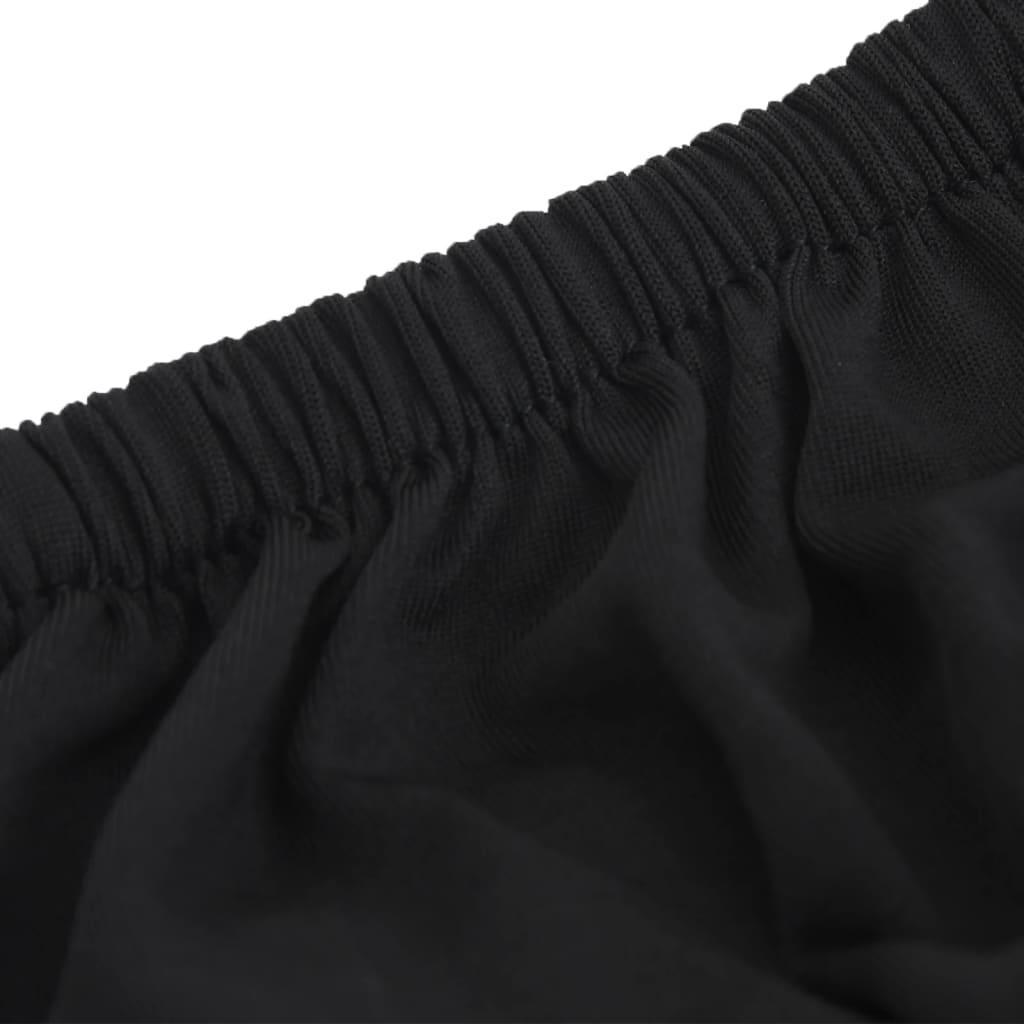 Stretch-Sofahusse Schwarz Polyester-Jersey