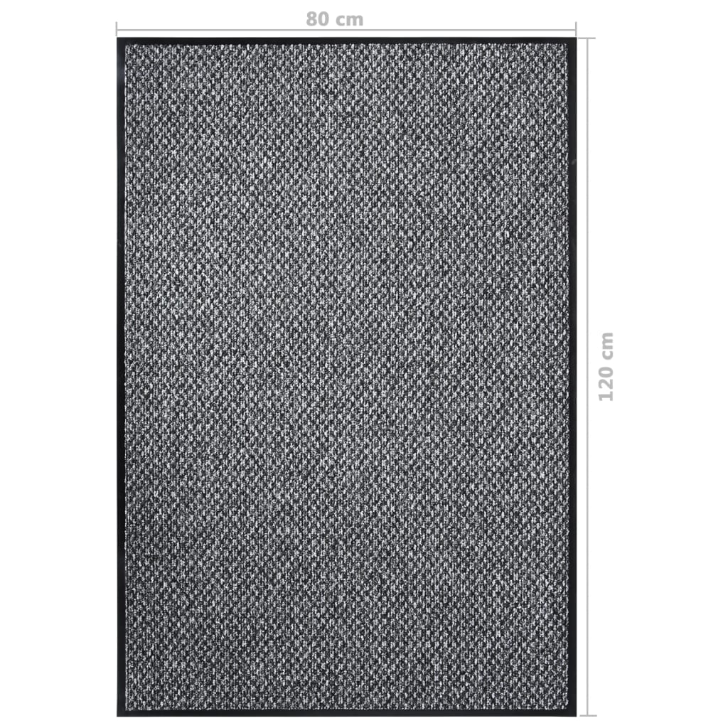 Doormat Gray 80x120 cm