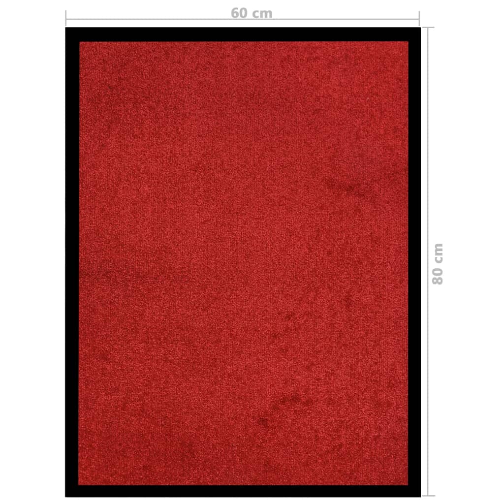Doormat Red 60x80 cm