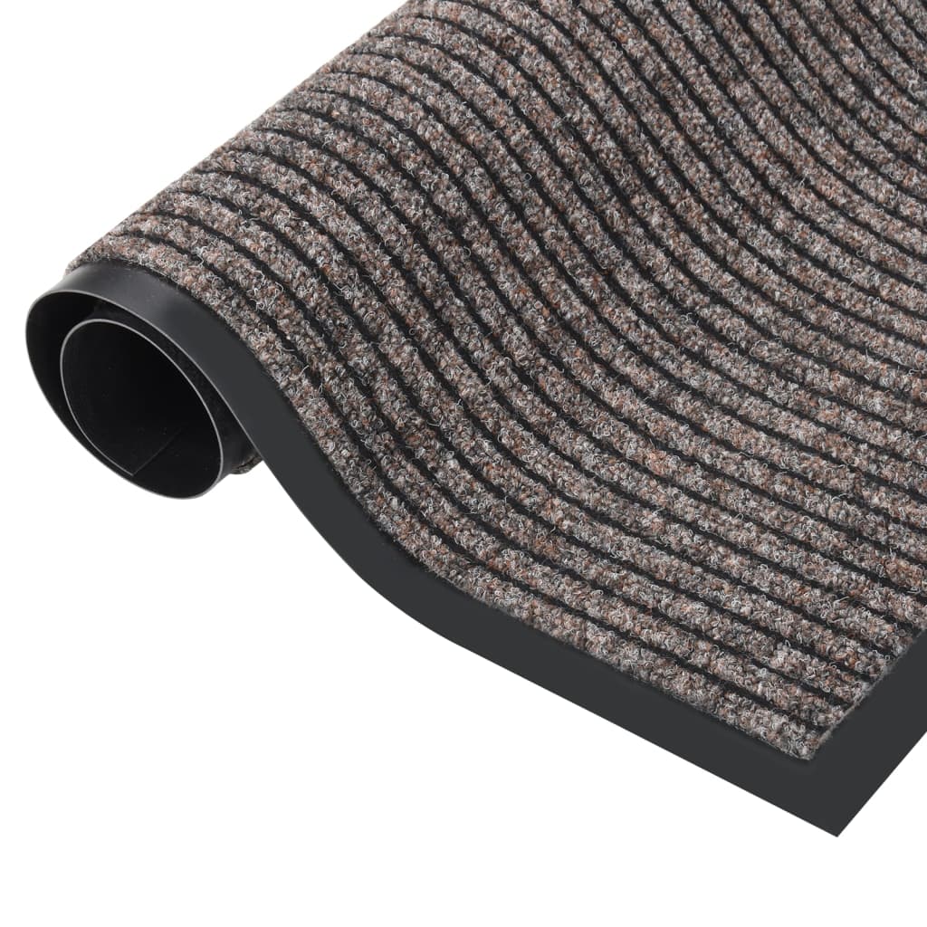 Doormat Beige Striped 40x60 cm