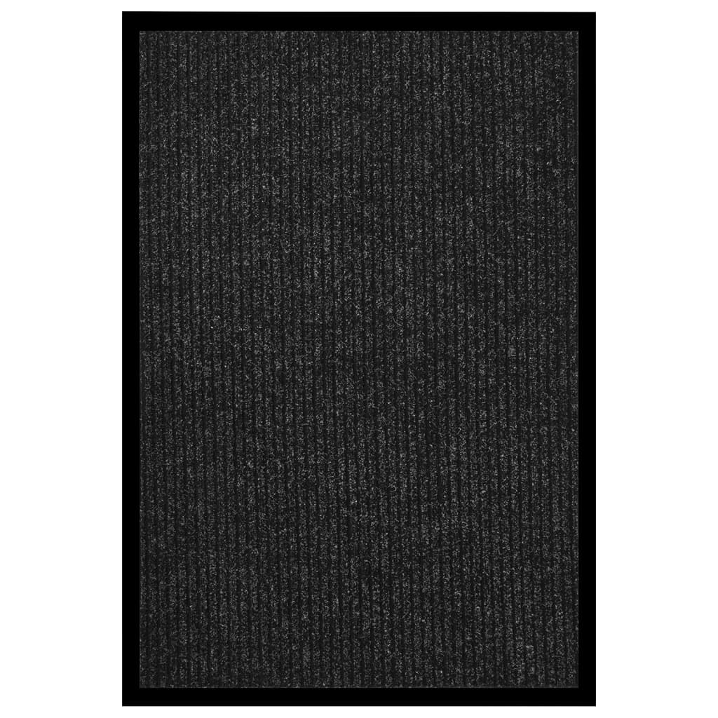 Fußmatte Gestreift 80x120 cm Anthrazit