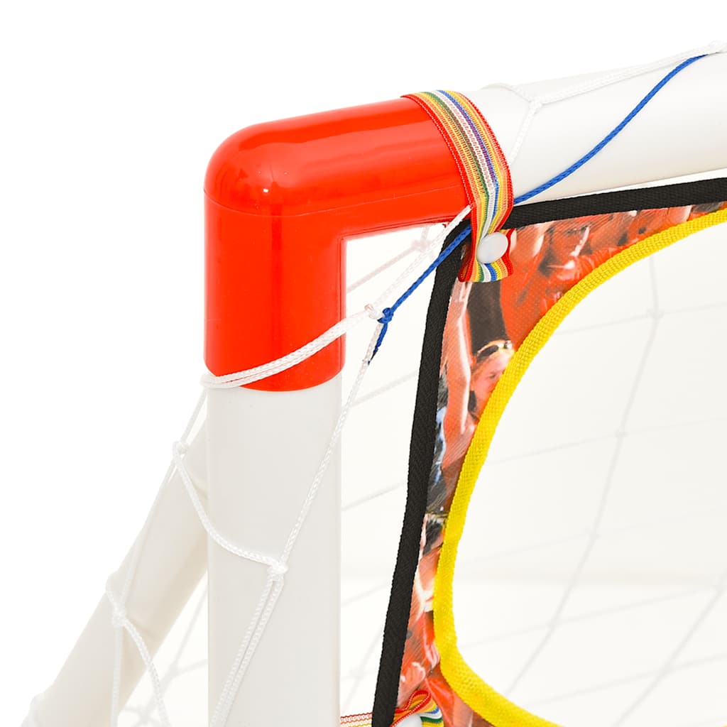 Fußballtor-Set mit Torwand 120x51x77,5 cm