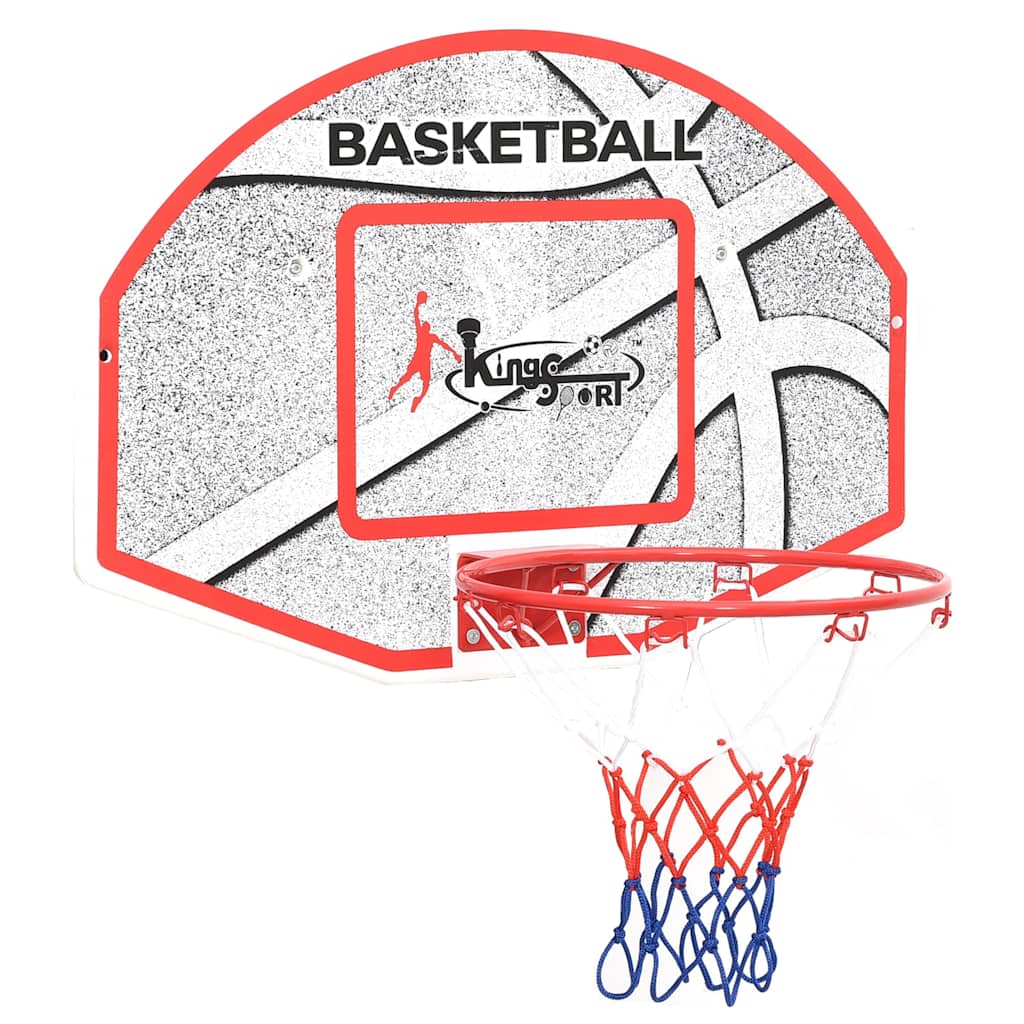5-piece basketball set for wall mounting 66x44.5 cm