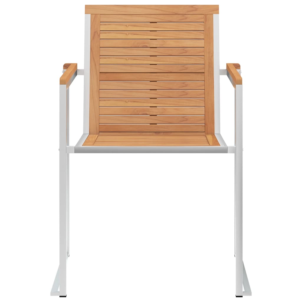 Garden chairs 4 pcs with cushions solid teak wood