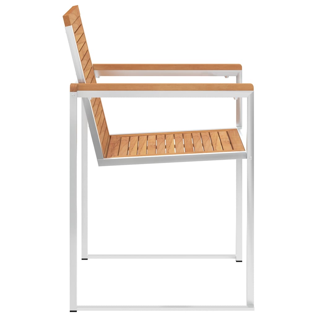 Garden chairs 4 pcs with cushions solid teak wood
