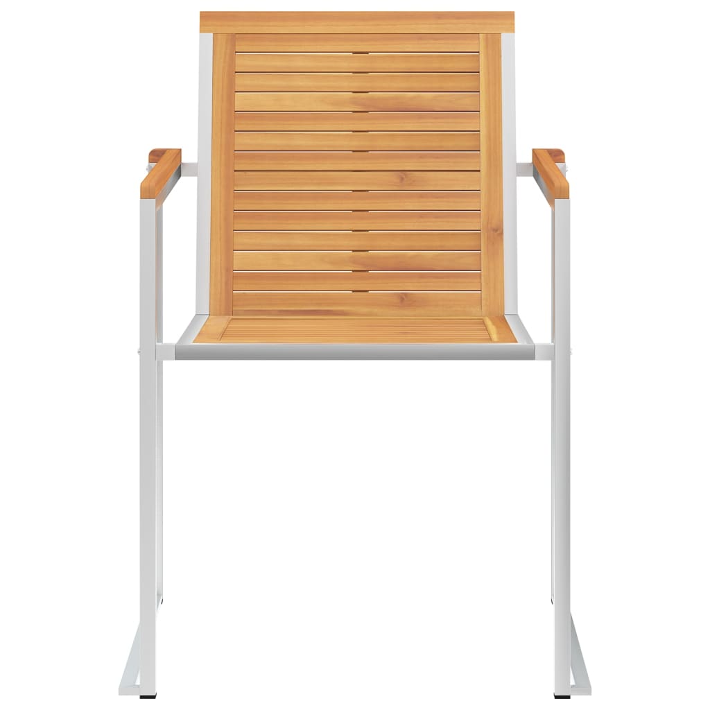 Garden chairs 6 pcs with cushions solid teak wood