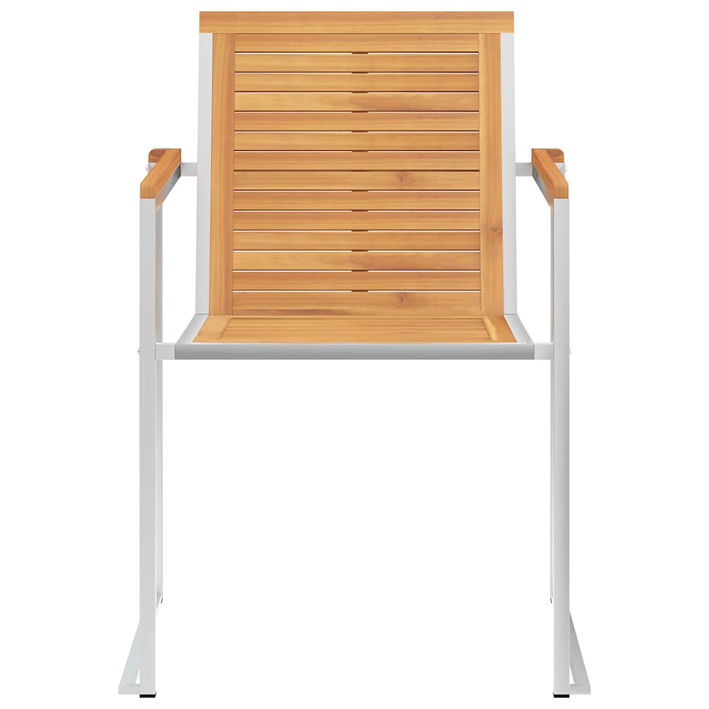 Garden chairs 8 pcs with cushions solid teak wood