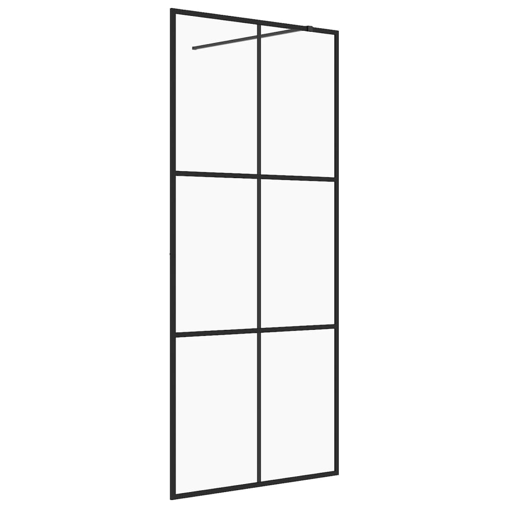 Duschwand für Begehbare Dusche mit Klarem ESG Glas 80x195 cm
