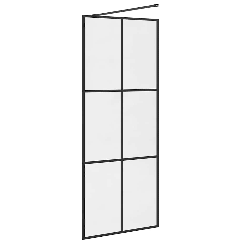 Duschwand für Begehbare Dusche mit Klarem ESG Glas 80x195 cm