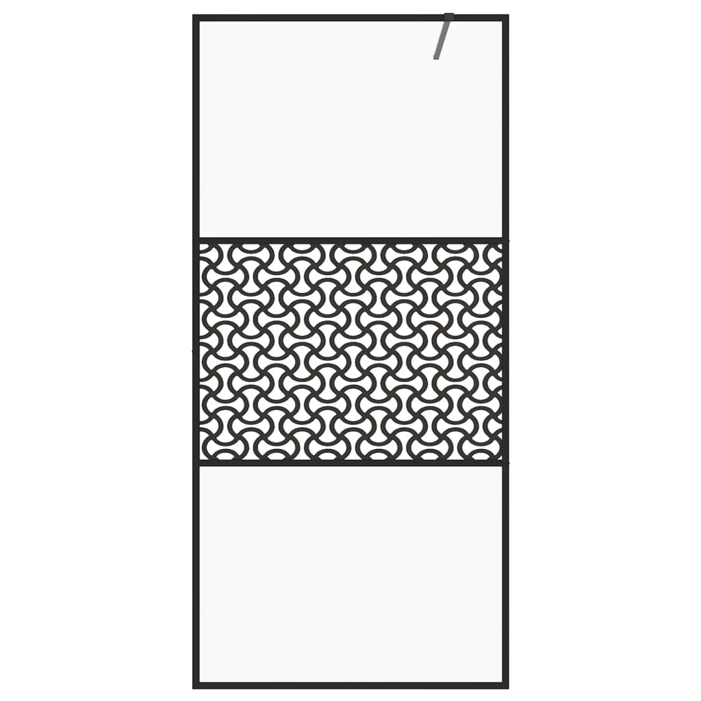 Duschwand für Begehbare Dusche mit Klarem ESG Glas 80x195 cm