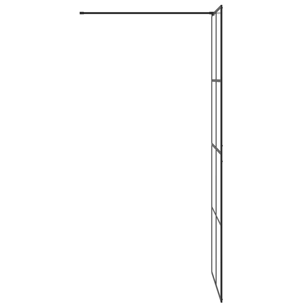 Shower screen for walk-in shower with clear tempered glass 80x195 cm