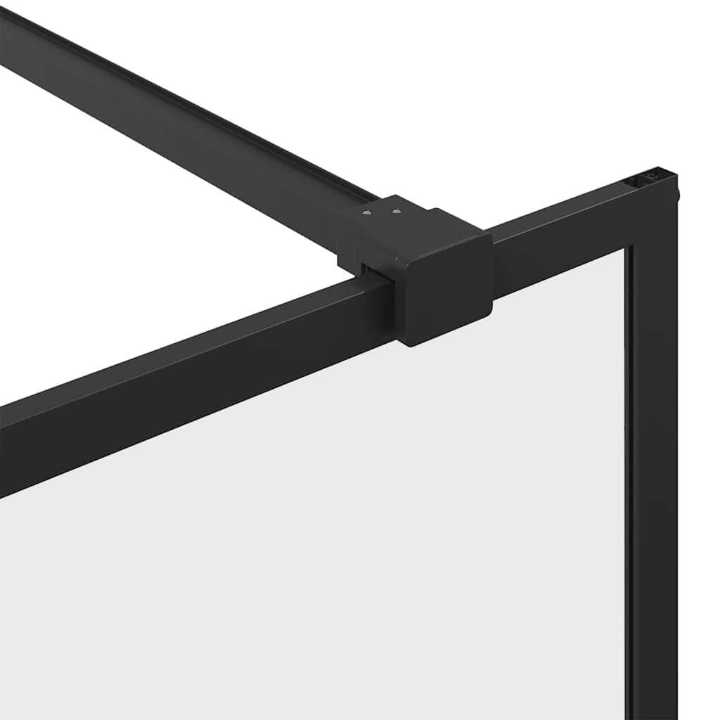Shower screen for walk-in shower with clear tempered glass 80x195 cm