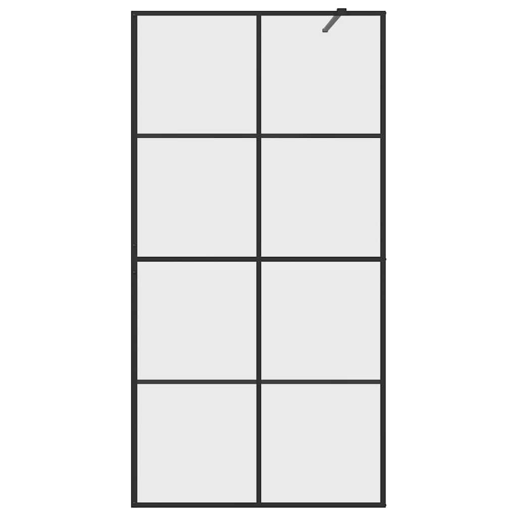 Duschwand für Begehbare Dusche mit Klarem ESG Glas 100x195 cm