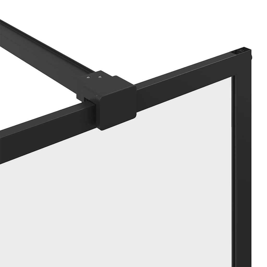 Shower screen for walk-in shower with clear tempered glass 140x195 cm