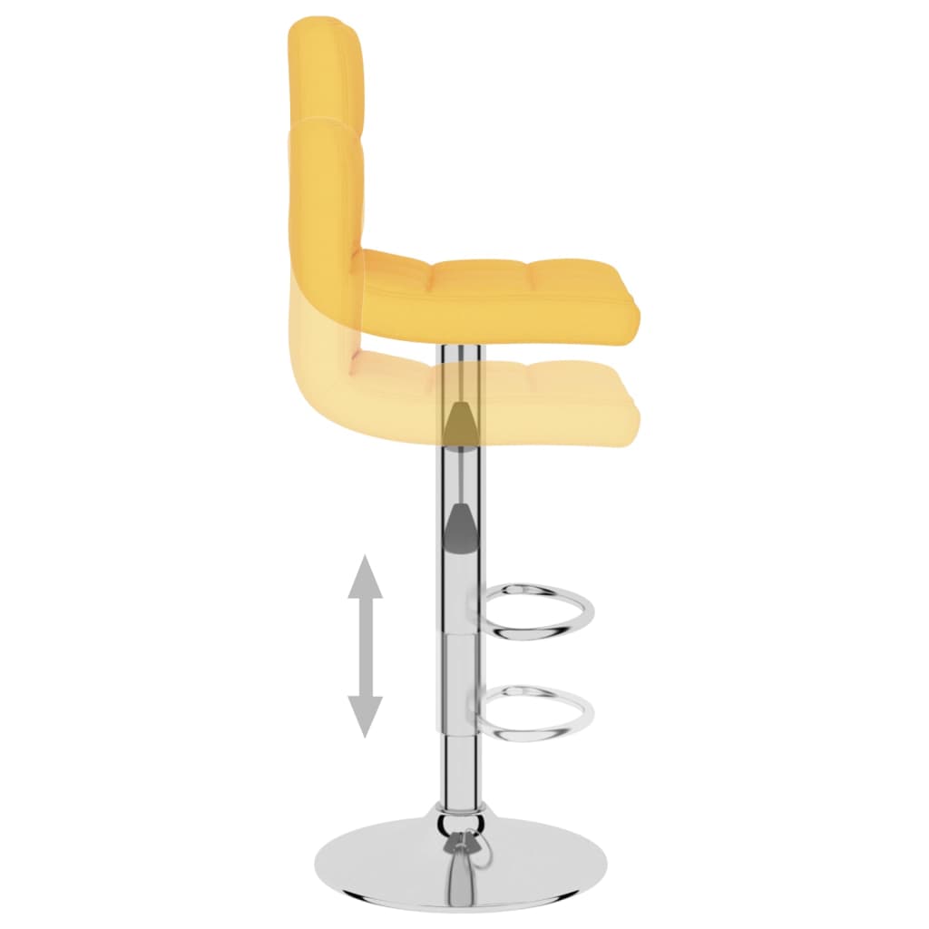 Bar stool mustard yellow fabric