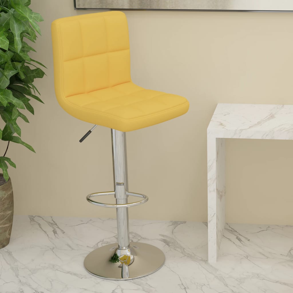 Barhocker Senfgelb Stoff