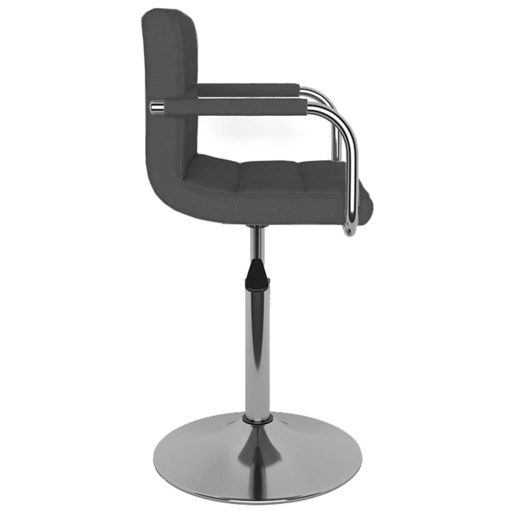 Barhocker Dunkelgrau Stoff