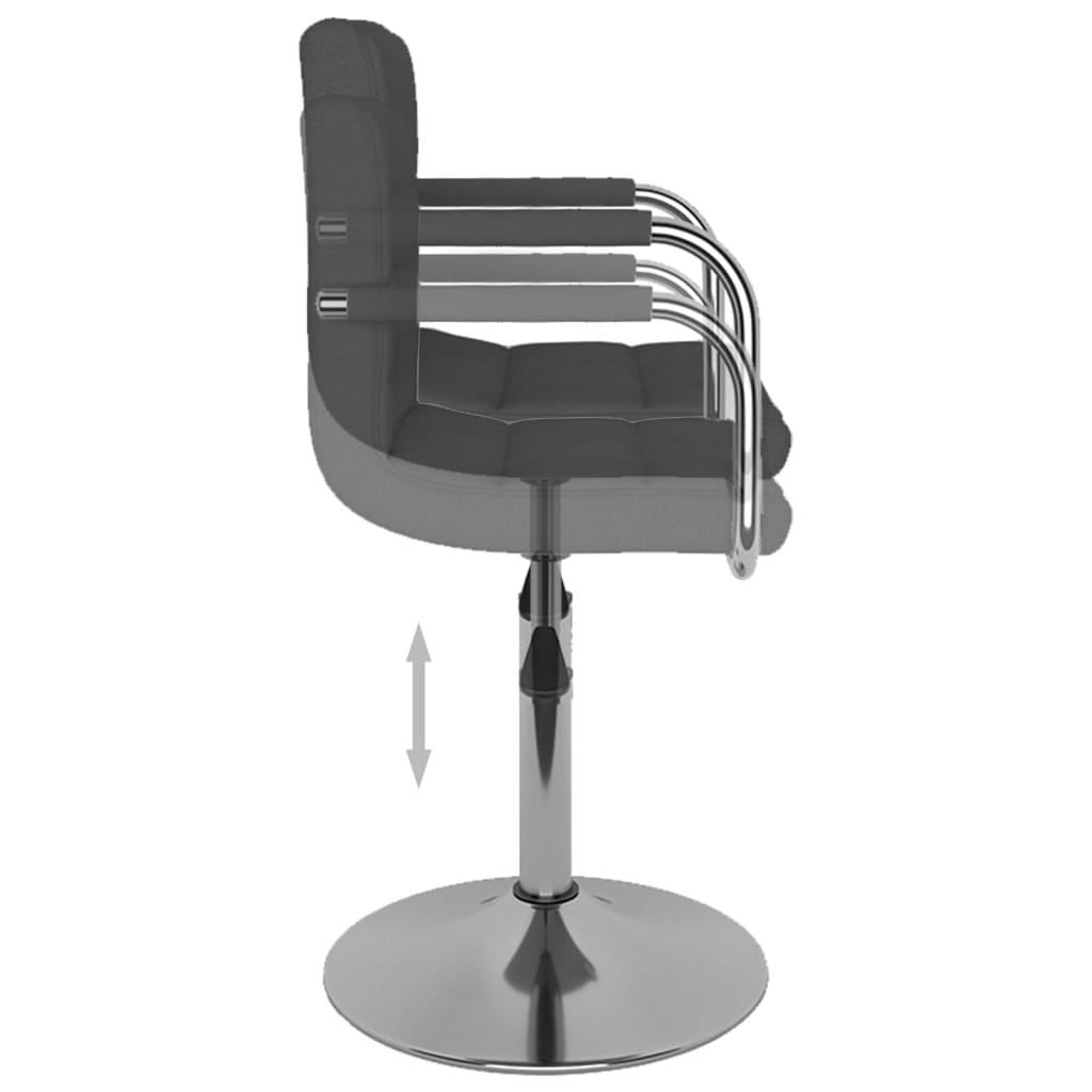 Barhocker Dunkelgrau Stoff