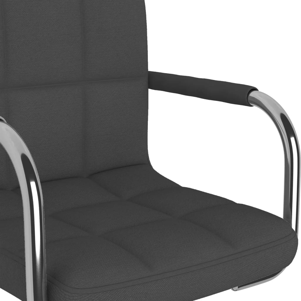 Barhocker Dunkelgrau Stoff