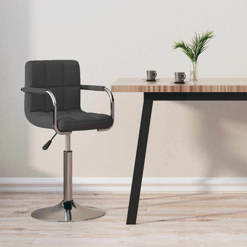 Barhocker Dunkelgrau Stoff
