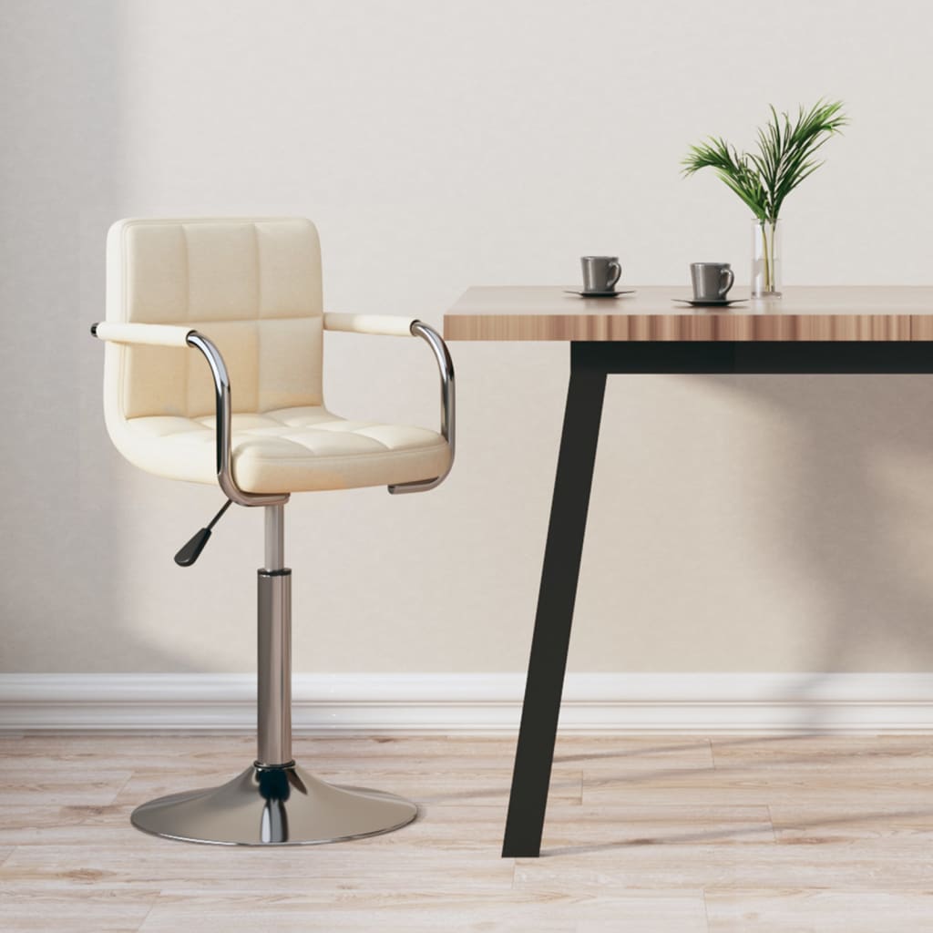 Barhocker Creme Stoff