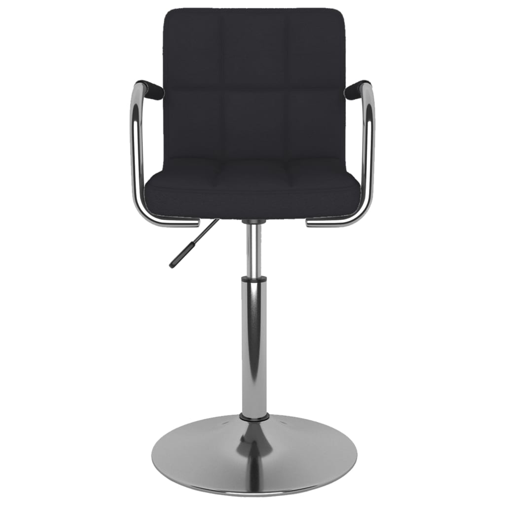 Bar stool black fabric
