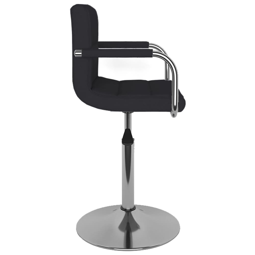 Bar stool black fabric